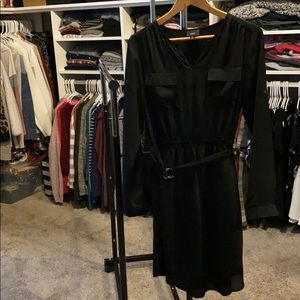 Long sleeve black dress